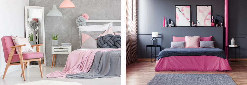 “modern-gestaltete-Schlafzimmer-mit-der-Trendfarbe-Rosa”